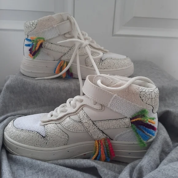 New AshParker Rainbow Mid-Top Sneakers
